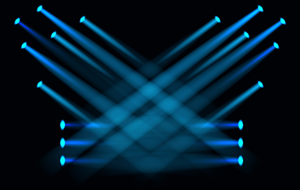 Scène lumière effet projecteur vecteur illustration 03  