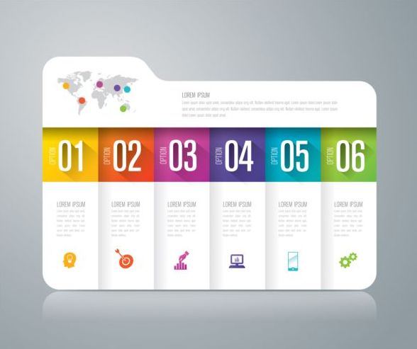 Vector banner with option infographic template 10  