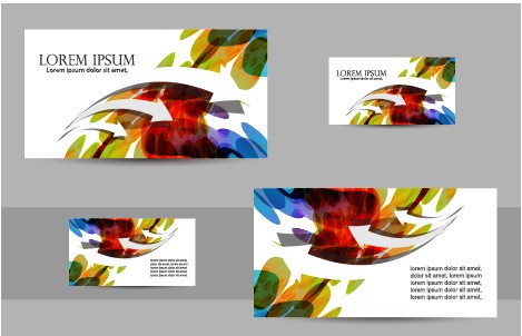 Simple business cards design vector set 03  