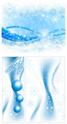 Abstract christmas blue background vector  