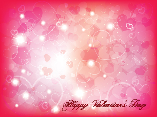 Romantic of Valentines day backgrounds art vector 05  