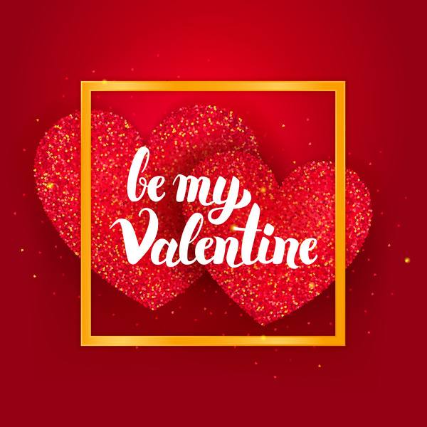 Be My Valentine Modèle de carte postale  