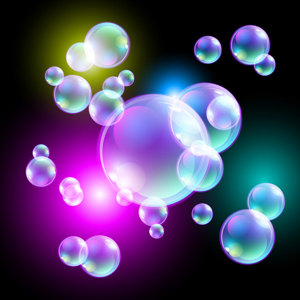 Schöne Blasen Hintergrund Illustration Vektor 01  