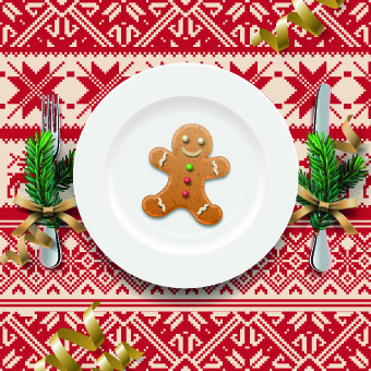 Christmas dining table background 01  