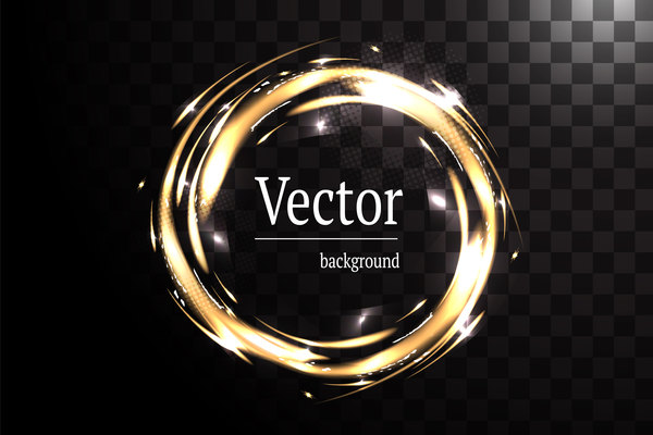 Circle light effect illustration vector 03  