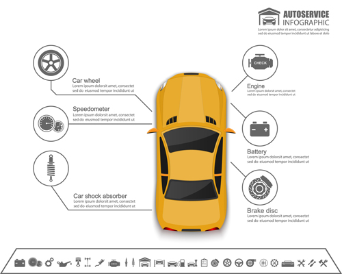 Creative car infographic design 06  