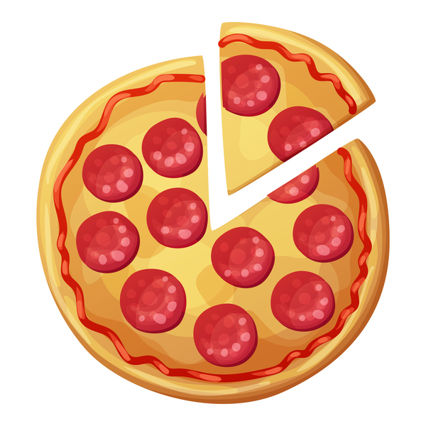 Matériel de vecteur de conception délicieuse pizza 04  