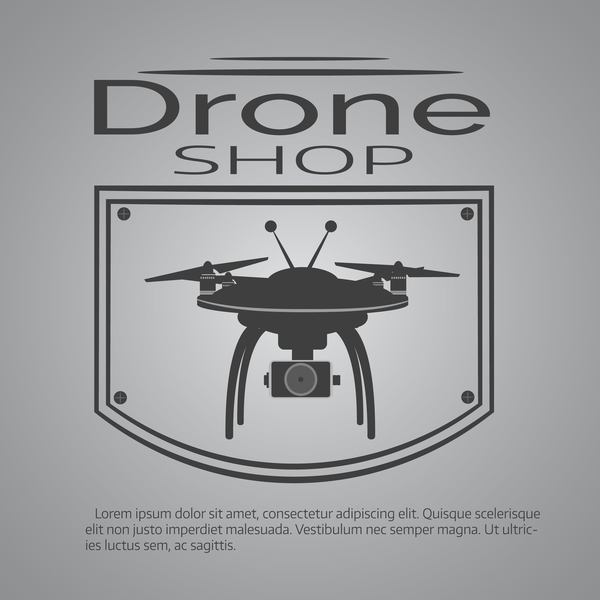 Drone poster design vectors 02  
