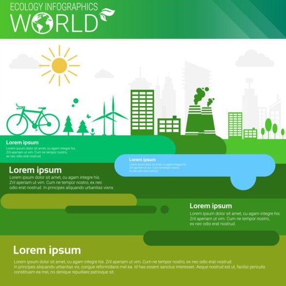Ökologie-Welt-Infografiken gestalten Vektor 19  