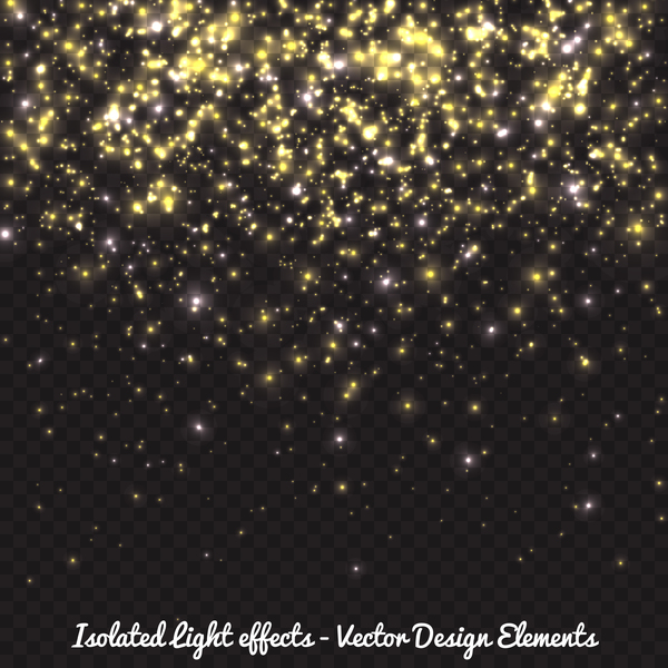 Gouden licht dot effect illustratie vector 08  