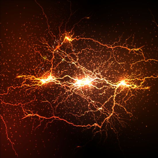 Lightning flash stick background vector 07  