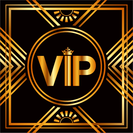 Luxury golden VIP background vectors 09  