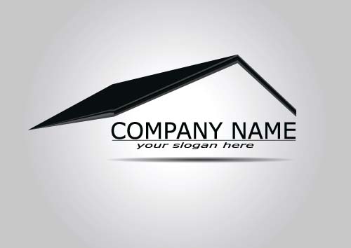 Real estate company logos vectors 06  