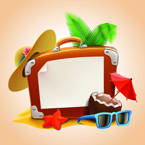 Vacation design vector backgrounds 01  
