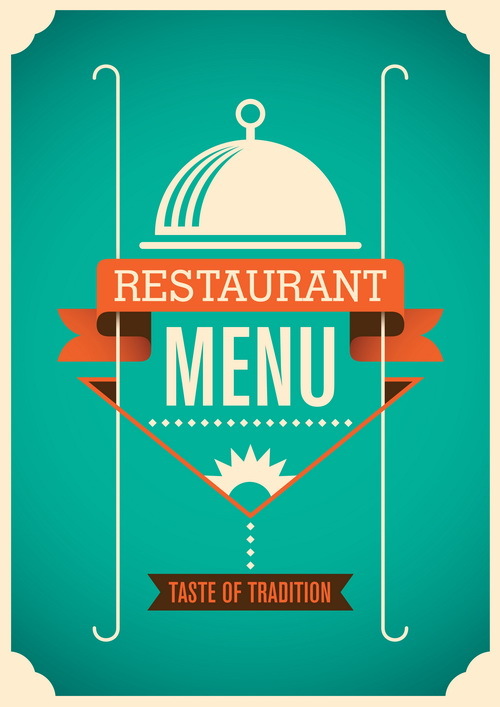Modèle de menu de restaurant Vintage vector 02  
