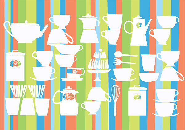 Tableware background  