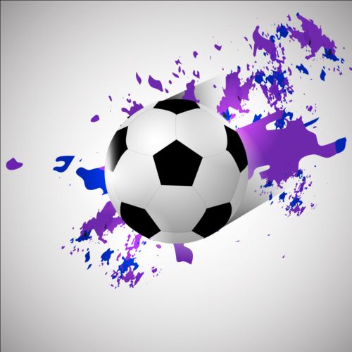 Abstract soccer background design vector 02  
