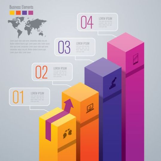 Business infographic kreativ design 4483  