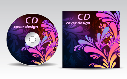 Floral of CD cover design elements 02  