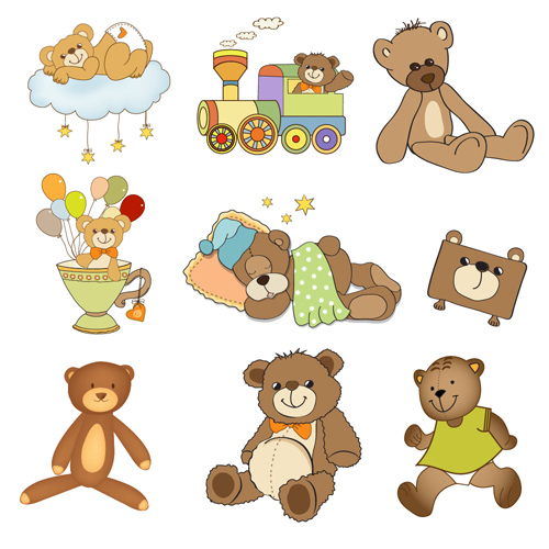 Cartoon baby clipart cute design 06  