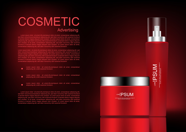Cosmetic advertsing with dark background 11  