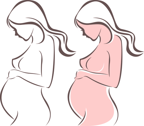 Creative maternity vector design graphics 01  