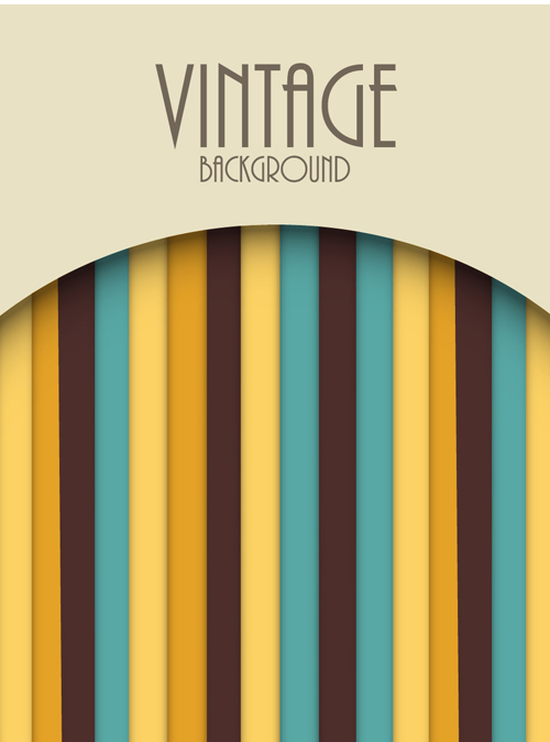 Cute vintage background vectors design 07  