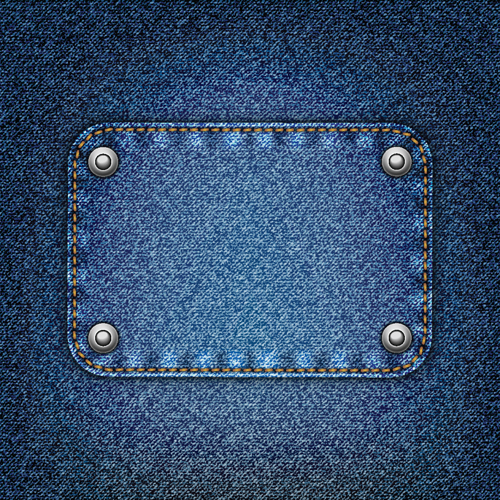 Jeans fabric vector backgrounds art 01  
