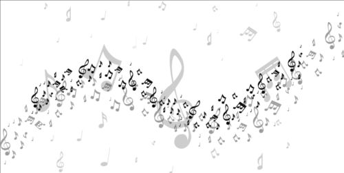 Music notes design elements set vector 09  