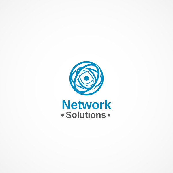 Network sulotions logo design vectors  