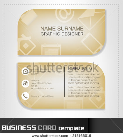 Rounded business cards template vector material 11  