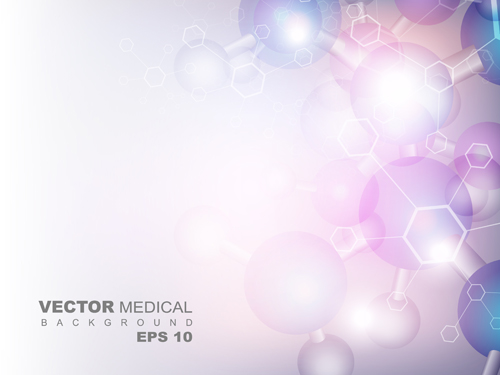 Shiny cell medical vector background  