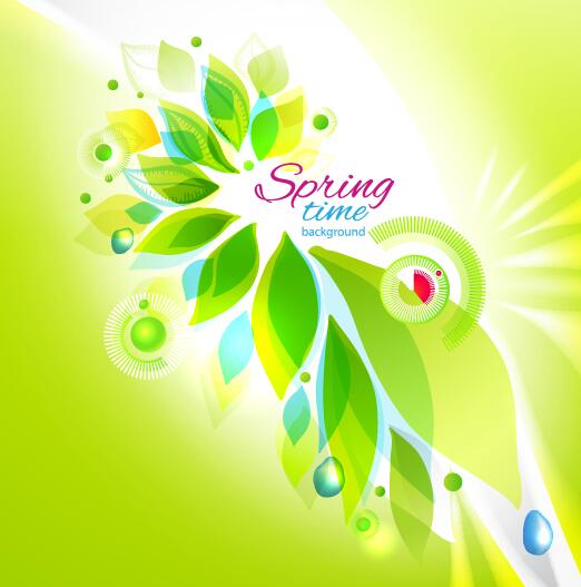 Frühling-Zeit Hintergrund abstrakt Vektor  