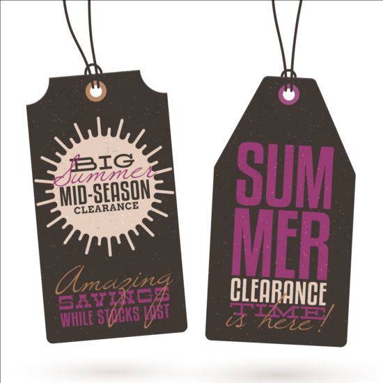 Summer sale label set vectors 11  