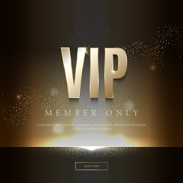 VIP-Mitglied Hintergrund Design Vektor  