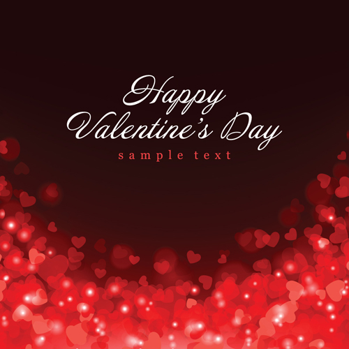 Romantic of Valentines day backgrounds art vector 04  