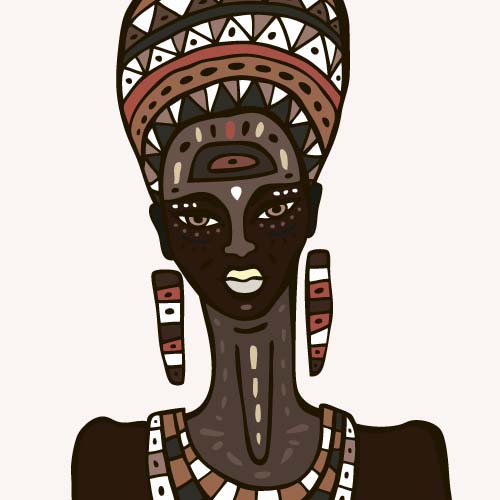 African woman design vectors 10  