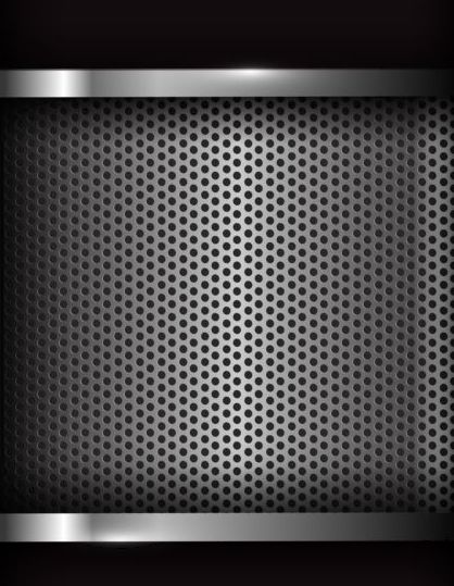Dunkelchrome Stahl-abstrakte Hintergrundvektoren 01  
