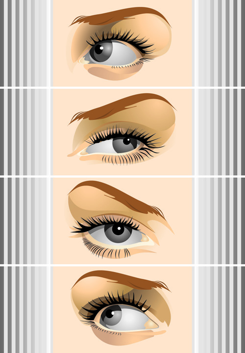 Different Eyes design vector 03  