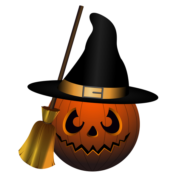 Halloween pumpkin head vector illustration 06  