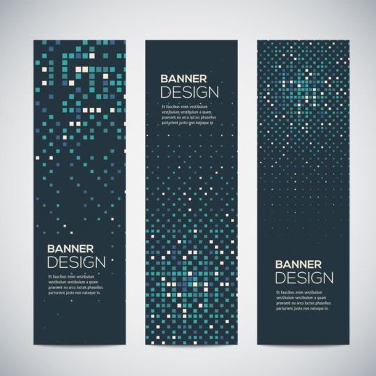 Moderne verticale banners abstract vector 02  