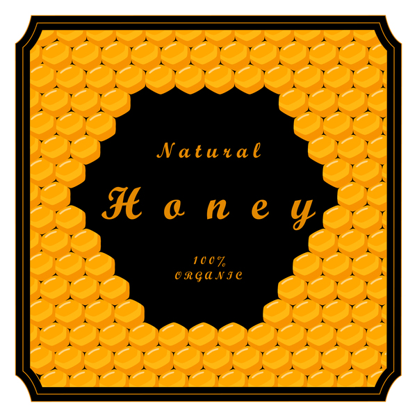 Matériel de fond de vecteur de miel naturel 07  
