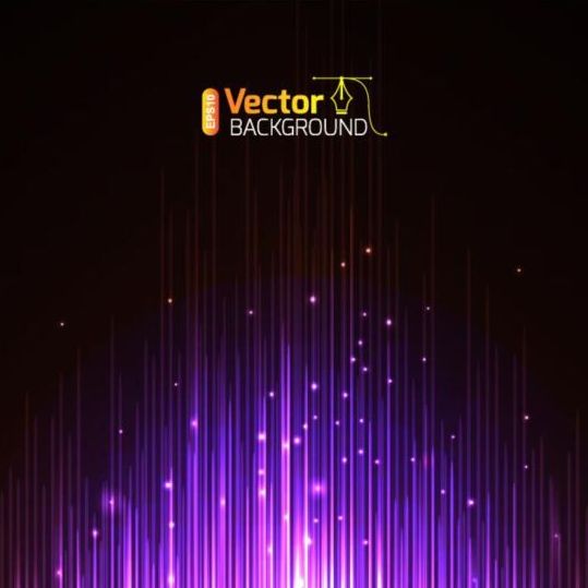 Purple rays background vector  