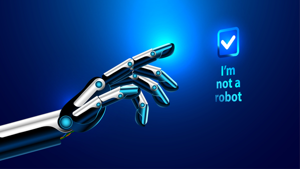 Robot hand with modern background vector 01  