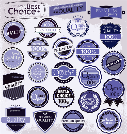 Round labels vintage styles vector 02  