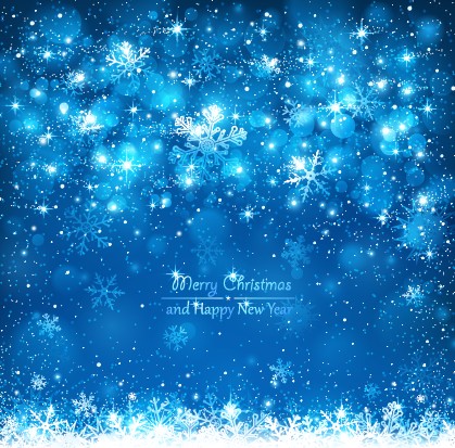 Shiny snowflake New Year background vector  