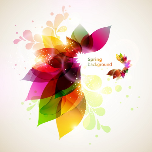 Smooth and colorful design background vector 01  