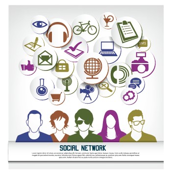 Social network business people vector 05  