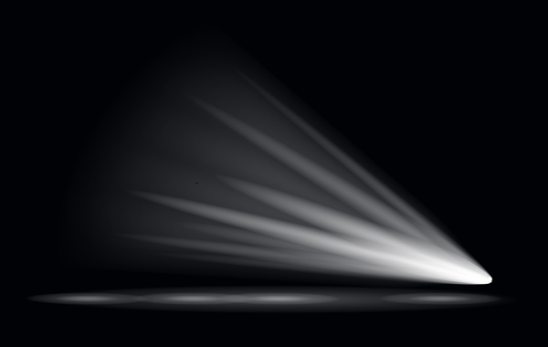 Stage-Licht-Effekt-Scheinwerfer Vektorabbildung 01  