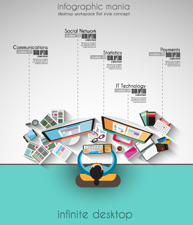 Team teamwork business template vector set 05  